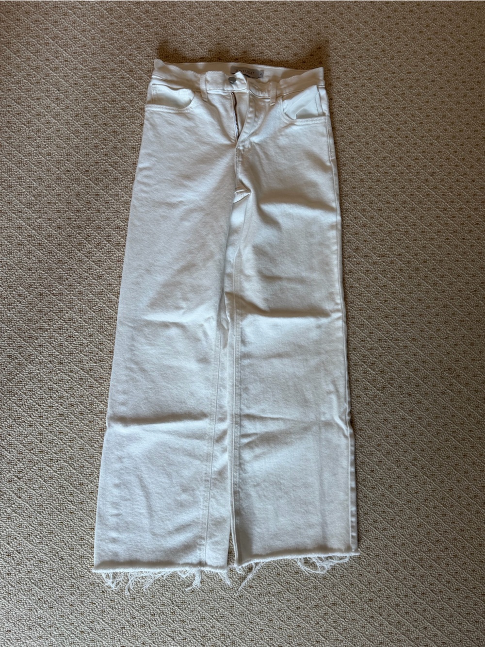Just USA White Straight Leg Jeans
